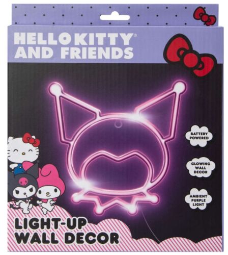 Hello Kitty Kuromi LED Bright Purple Wall Light Sanrio Ships FAST!