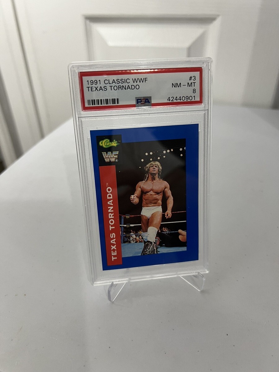 1991 Classic Wwf Texas Tornado Kerry Von Erich #3 Psa 8 Pop 2 The