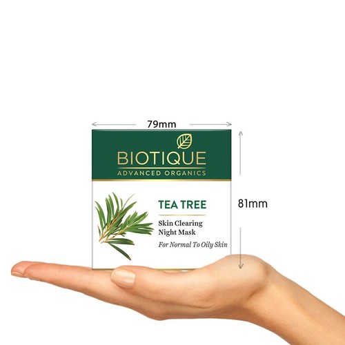 Biotique Tea Tree Skin Clearing Night Mask for Normal to Oily Skin, 50g - Picture 4 of 5