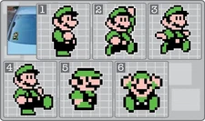 LUIGI Sprite from Super Mario Bros. 3 Vinyl Decal Car Truck Window Sticker