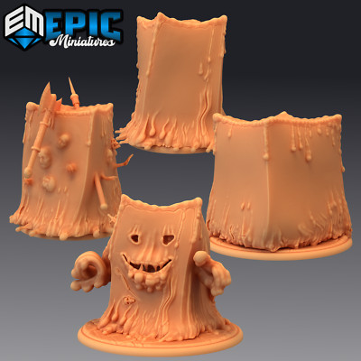 CUBE SLIME, Dungeons and Dragons Miniatures, D&D RPG Fantasy Classic Creature