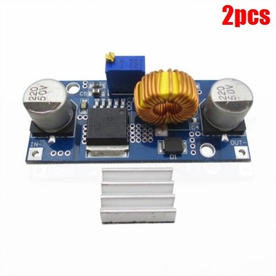 2Pcs 5A XL4015 Dc-Dc Adjustable 4~38V 96% Step-Down Module New Ic ks