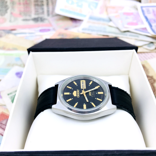 🔥 Wrist watch Orient Automatic Calendar Crystal AAA Japan Vintage Service 🛠 - Picture 2 of 12