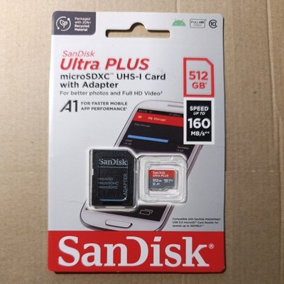 SANDISK Ultra  PLUS microSDXC  UHS I Karte, Micro-SDXC Speicherkarte