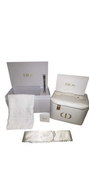Dior Makeup Bag Set with Towel, Headband & Eye Serum, VIP Platinum Gift Set New