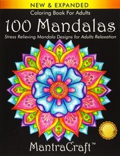 Coloring Book For Adults: 100 Mandalas: Stress Relieving Mandala Designs for...
