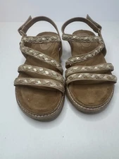 EuroSoft By Sofft 'Gydeon' Tan Braided Sandals Size 7.5M