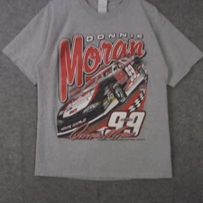 Donnie Moran Shirt Mens Large Gray Racing 99 Dirt Ripper Graphic Tee Motorsports