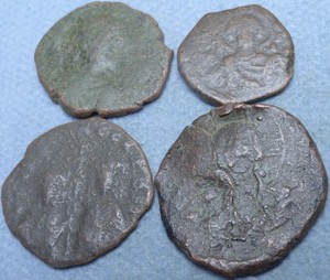 Lot of 4 Roman Byzantine Coins