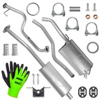 SchalldäMpferset Auspuff FüR Nissan Micra 3 III K12 FließHeck 1.2|1.4 2005-2010