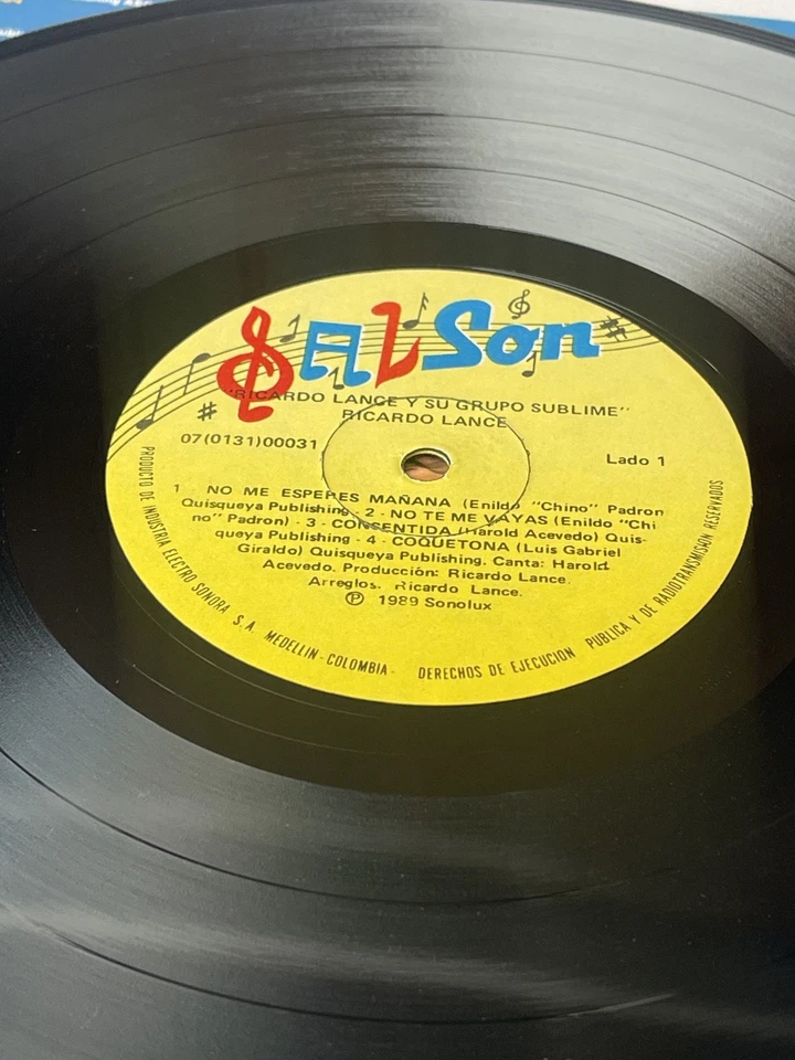 Ricardo Lance Y Su Grupo Sublime - Grito Vagabundo Salsa Salson 1989 - Image 3 of 4