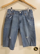 Levi's Boys 511 Slim Fit Shorts Blue 217 