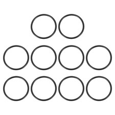 10 Pcs 2" Metal O Rings Electroplated Zinc Alloy O Ring Buckle Black