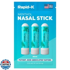 Nasal Sticks (Mint) – Nasal Inhaler Stick for Allergy Support, Sinus Relief, 
