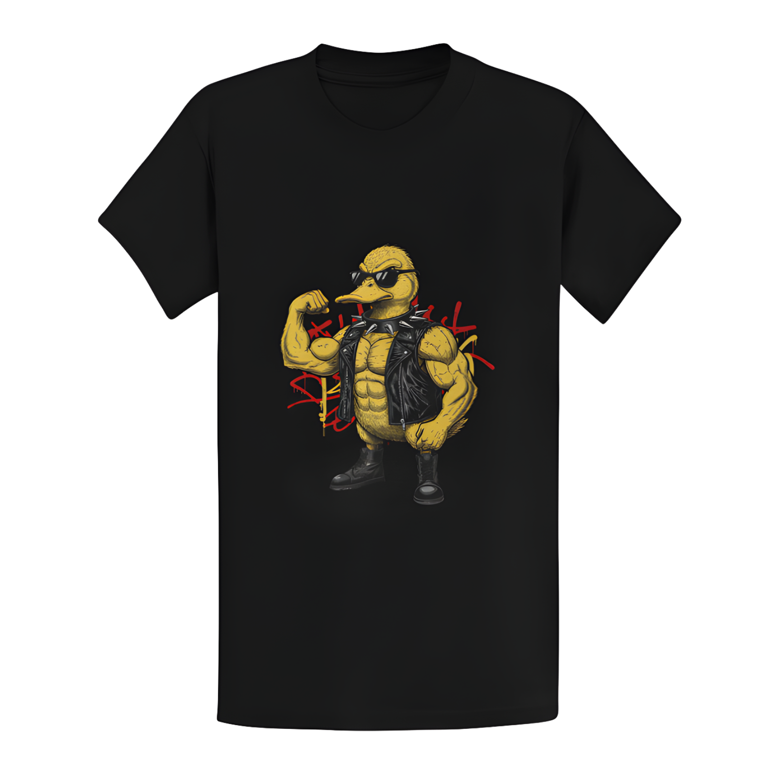 Baby Duck Punk Shirt, Emo Graphic Tee, Alt Fashion Punk Rock T-Shirt, Trendy Tee