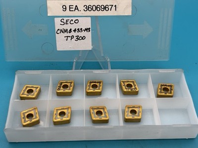 SECO CNMG 433-M3 TP300 Carbide Turning Inserts CNMG 120412 (Box of 9)