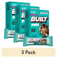  3 pack Bar Protein Bar, Cookie Dough Chunk Puff, 15g Protein, Collagen