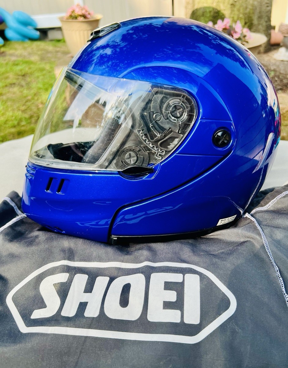 値下げ　SHOEI SYNCROTEC Vintage 2006 Shoei Syncrotec Blue Modular Helmet/Clear Visor