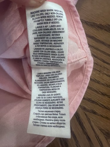 Ralph Lauren Shirt Boys XL (18/20) Pink Button Long Sleeve Oxford Pony Logo - Picture 6 of 12