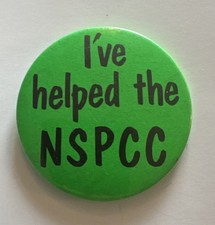 I’ve Helped The NSPCC Pin Button Badge