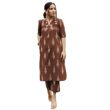 Women's Kurta Set Elegant Floral Suit Set for Women