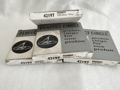 Segments pour chemises pistons PEUGEOT 1955, 403 TN3, U5, U8, D4A - Photo 1/3