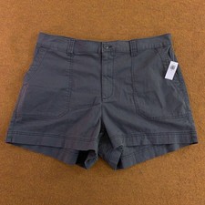 Old Navy Womens XL Gray High-Rise OG Chino 3.5" Inseam Shorts NWT