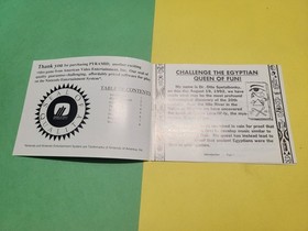 Pyramid NES Nintendo Instruction Manual Only