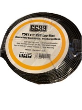 1 x 25FT Discharge Pool Hose PVC Lay Flat Backwash Hose with Clamps Easy to C...