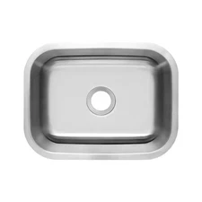 23 In. Undermount Single Bowl 16-Gauge Stainless Steel Kitchen Sink