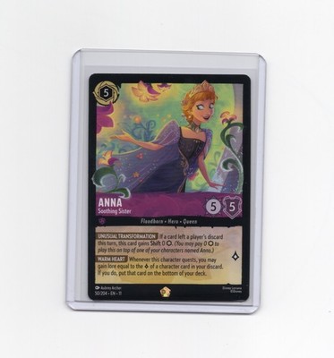 Anna - Soothing Sister - Legendary Disney Lorcana Winterspell | eBay