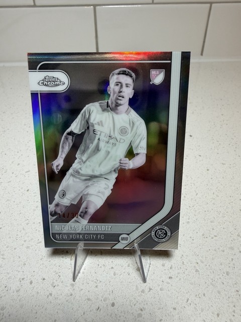 2026 Topps Chrome MLS Nicolas Fernandez Pearl Refractor /50 #43 NYCFC