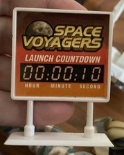 Vintage 1998 Space Voyagers Apollo Astronaut Collection Launch Countdown Sign