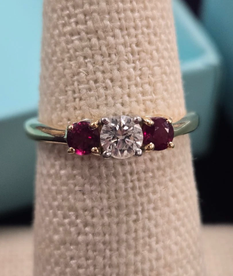 Tiffany & Co. Diamond Ring Three-Stone Fine Rings for sale | eBay