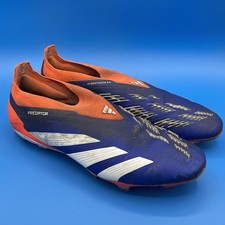 Adidas Predator Elite Laceless FG Firm Ground Cleat -Blue/White/Red See Pics