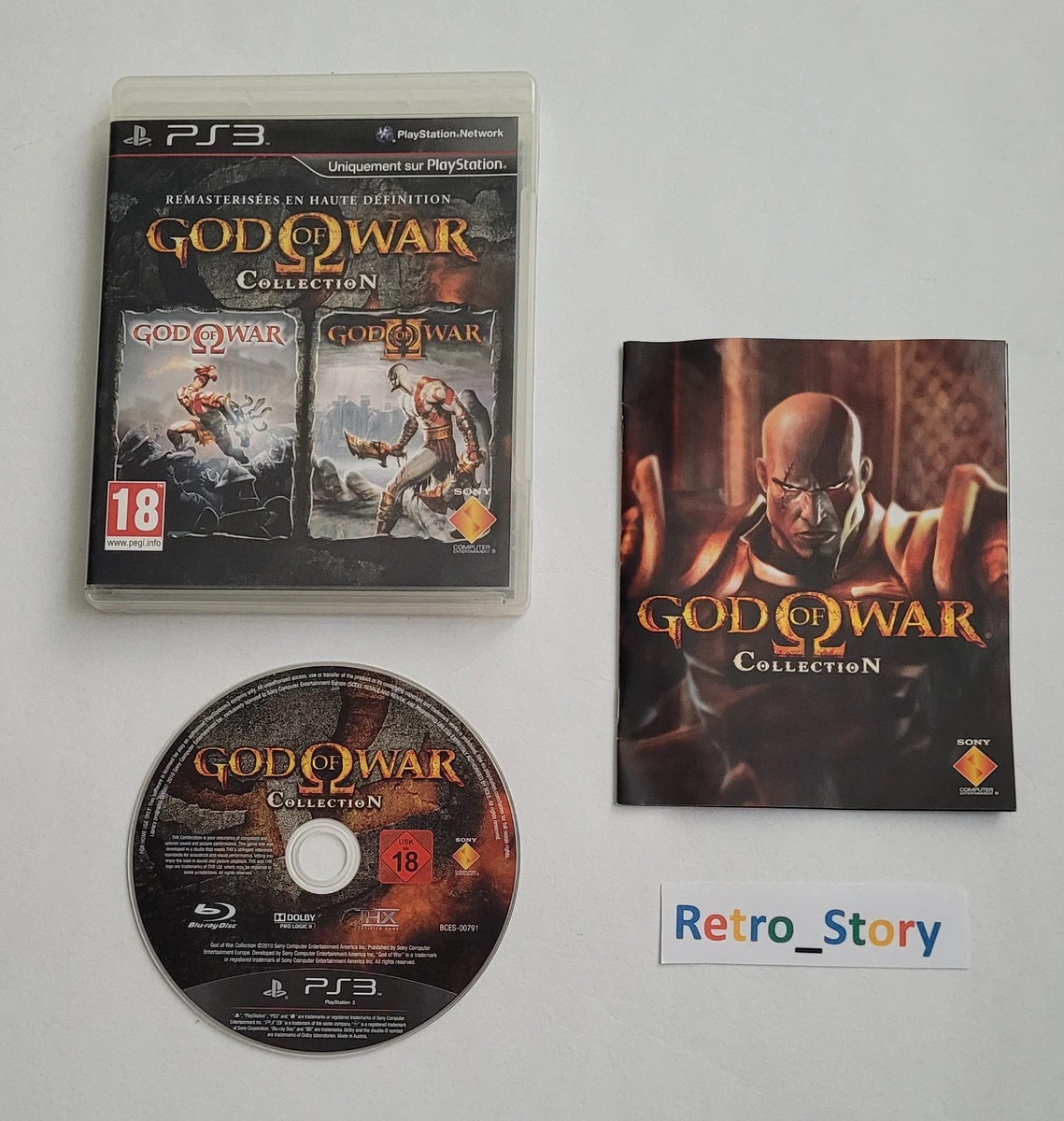 God Of War Collection PS3 - Complet, Français, Disque Impeccable