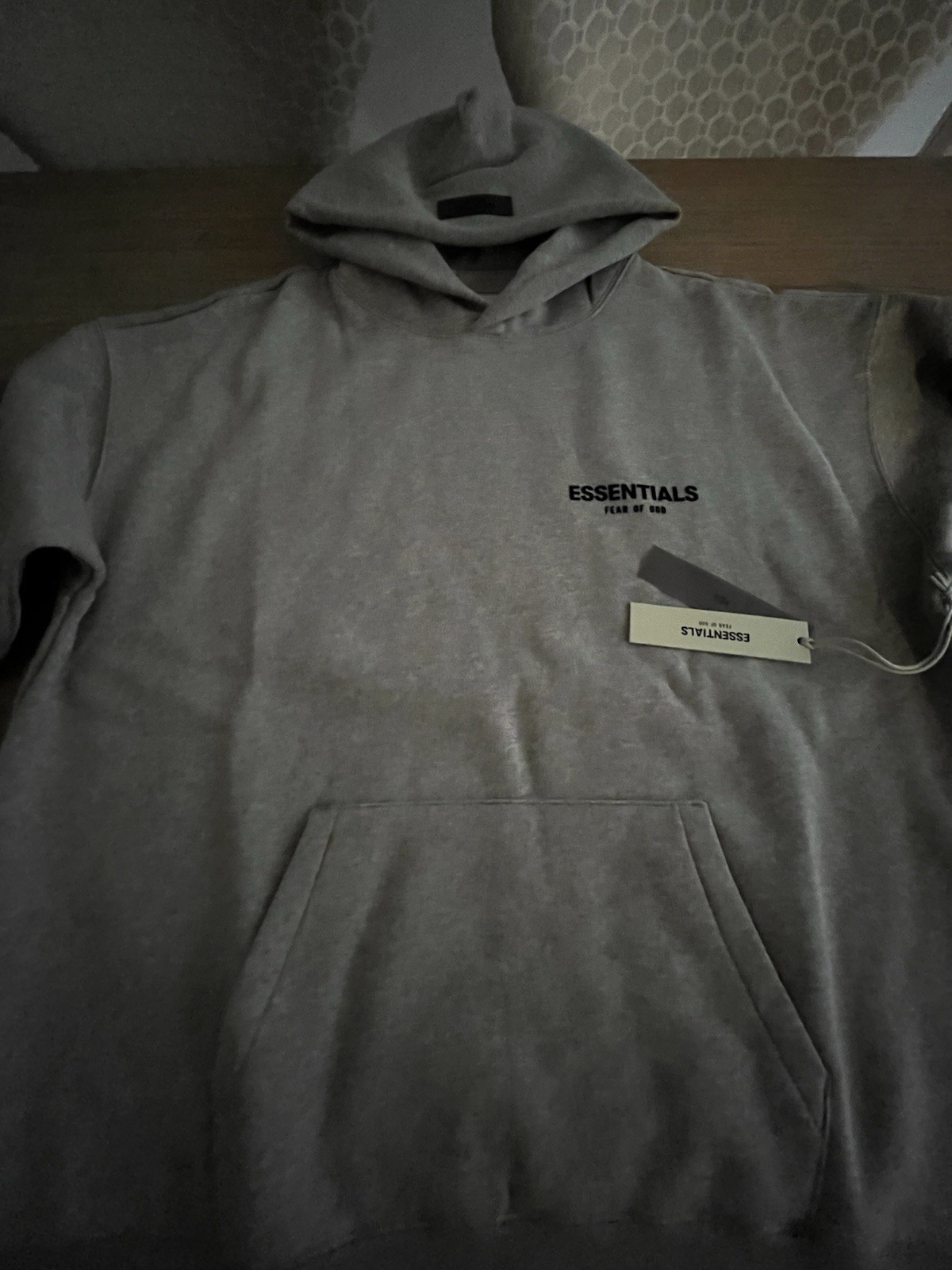 NEW Fear of God Essentials Dark Oatmeal Hoodie Size Large thumbnail 3