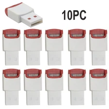 10x Memory Card Reader Adapters to USB 2.0 Adapter For Micro-SD TF Card HT-210A