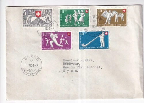 Switzerland 1951 First Day Cover
