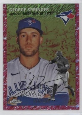 2023 Topps Chrome Platinum Anniversary 66/100 George Springer #362 1c9z