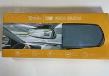 Yada RoadCam 720P Mirror Camera, 120-Degree Wide Angle Lens, G-Sensor Technology