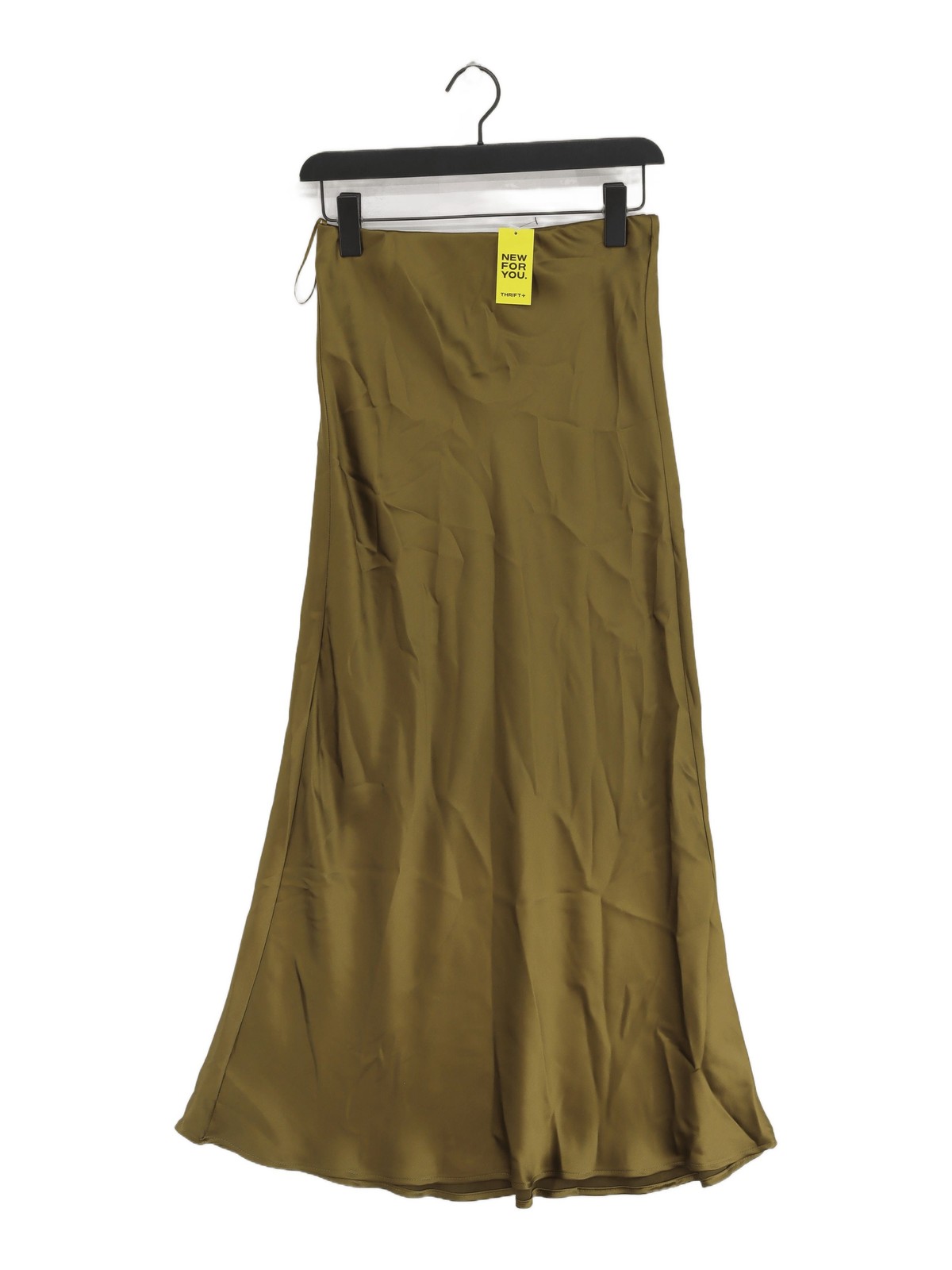 Women's Green Maxi Skirt UK Size 8 100% Polyester Long Flowy Skirt-image