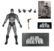 McFarlane Gold Label BLUE BEETLE Black & White Accent Edition. COA LE 3000 NEW