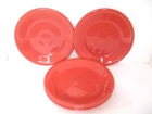 Fiesta HLC USA Set of 4 Flamingo Color Bread Plates 7 1/4"