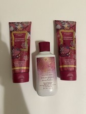 Bath Body Works Bundle Strawberry Snowflakes 8 oz Body Creams Lotion