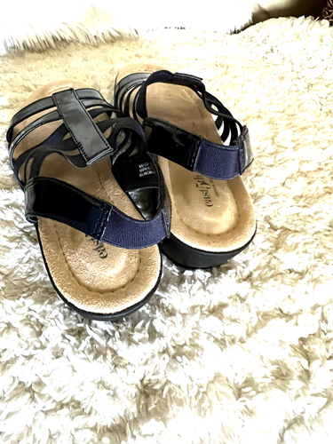EAST 5TH Inga 1.5" Heeled Slingback Sandals Women's Size 8M Navy - Picture 3 of 13
