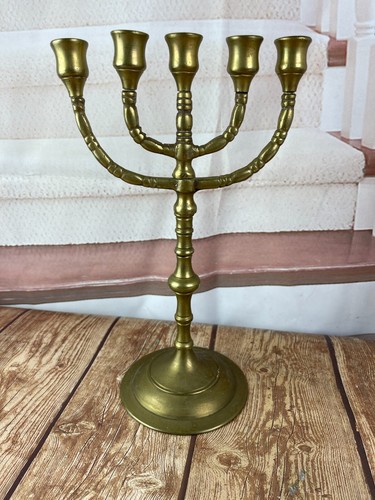 Brass Candleabra 5 arm candle holder