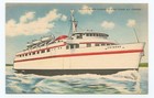 Mv Chinook Ferry Boat Puget Sound Washington Passenger Ship Postcard