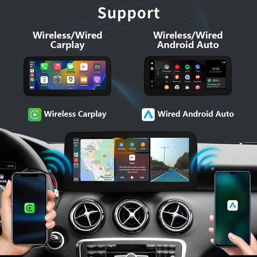 12.3''Wireless Carplay Screen Für Benz W176 CLA C117 X117 X156 B W246 Navi USB - Bild 8 von 15