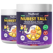 NuBest Tall Growth Protein Powder - Boost Optimal Bone Growth (Vanilla) - Pack 2